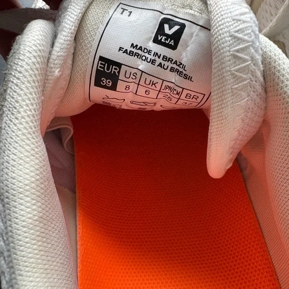 Veja White and Tan Women's Sneakers - Picture 11 of 13